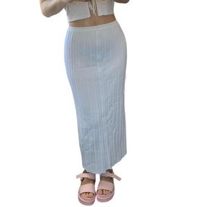 new ribbed 2 in 1 maxi skirt/dress